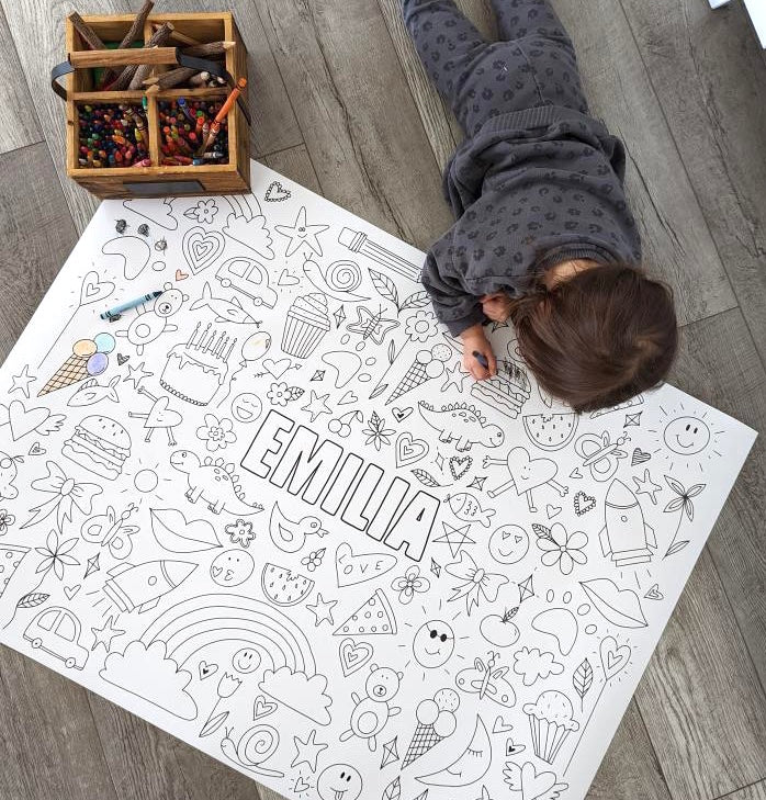 Funtastic - Personalized, Reusable Colouring Poster