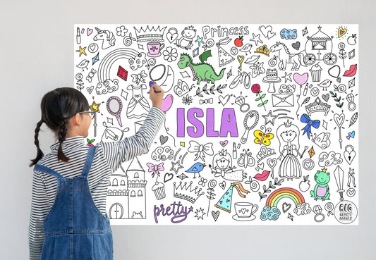 Happily Ever After - Personalized, Reusable Colouring Poster