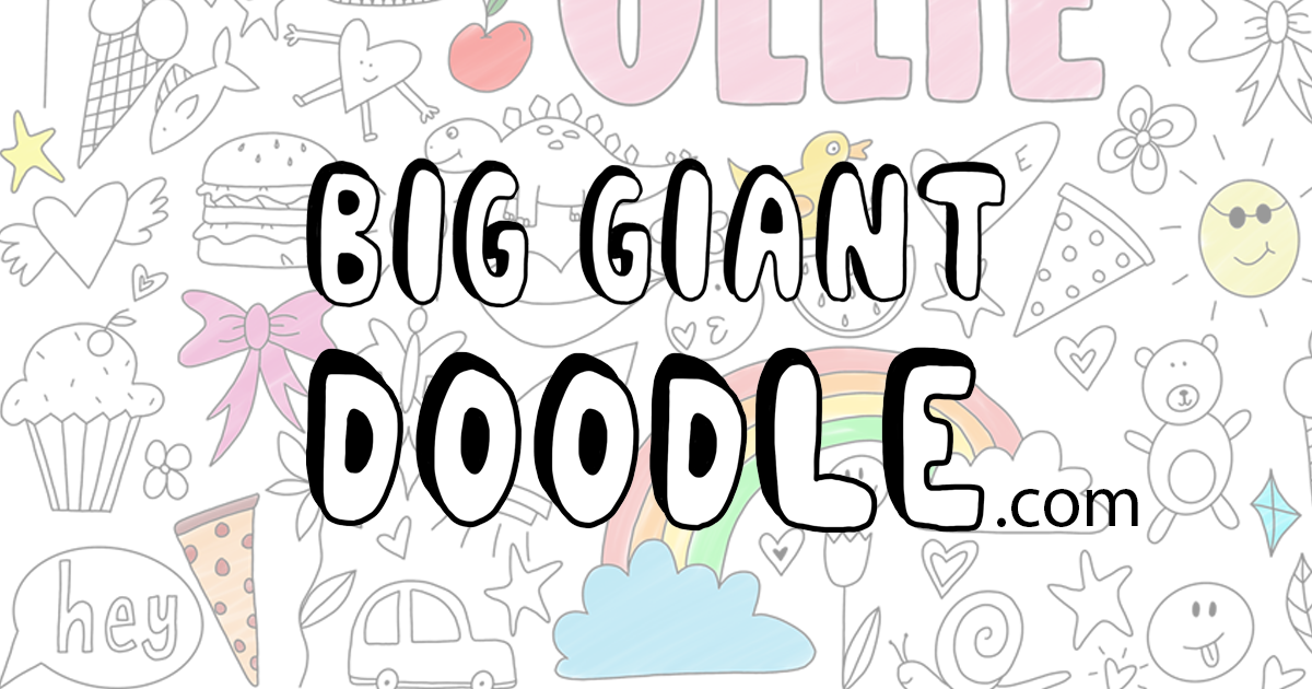 Giant Coloring Poster - Space Doodle