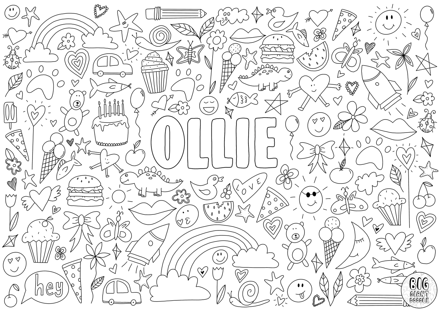 Funtastic - Personalized, Reusable Colouring Poster