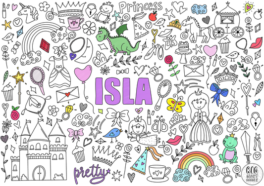 Happily Ever After - Personalized, Reusable Colouring Poster