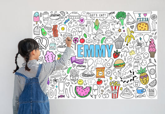 Foodle - Personalized Colouring Poster