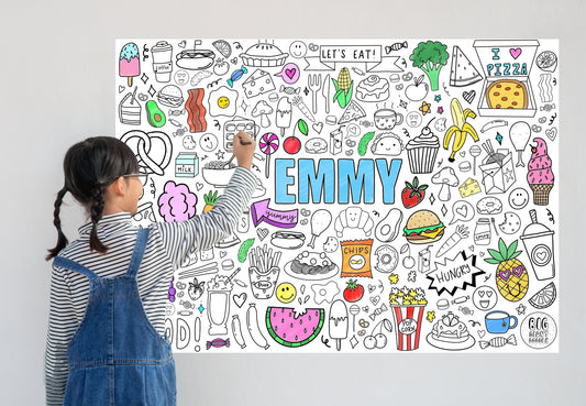 Foodle - Personalized, Reusable Colouring Poster